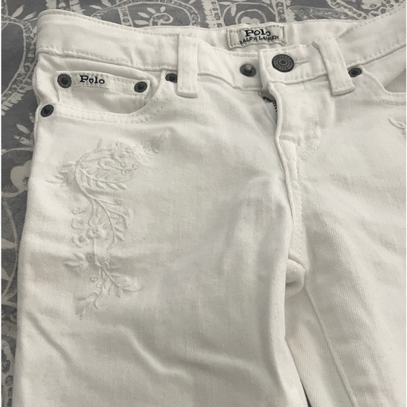 Ralph Lauren Polo little girl 6X white jeans - Picture 2 of 12